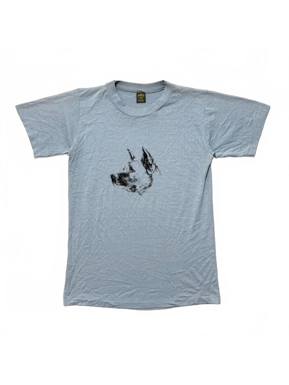 VTG 80's German Shepard Dog 50/50 Paper Thin Graphic T-Shirt Men's S